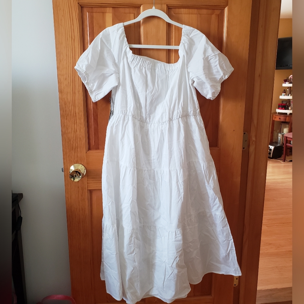 NWT NY & Co. Off the Shoulder Tiered Dress - Picture 5 of 9